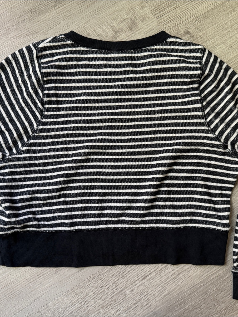 Madewell Navy and White Striped Crewneck Sweater - Picture 4 of 4